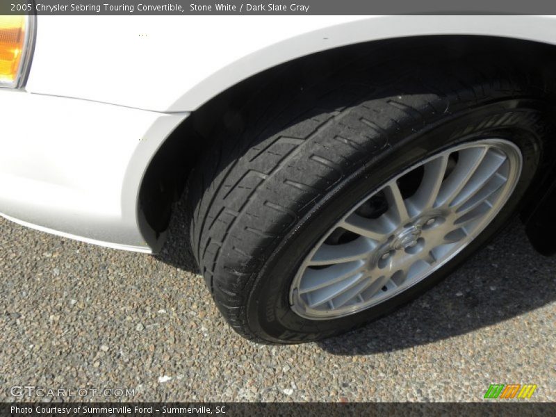 Stone White / Dark Slate Gray 2005 Chrysler Sebring Touring Convertible