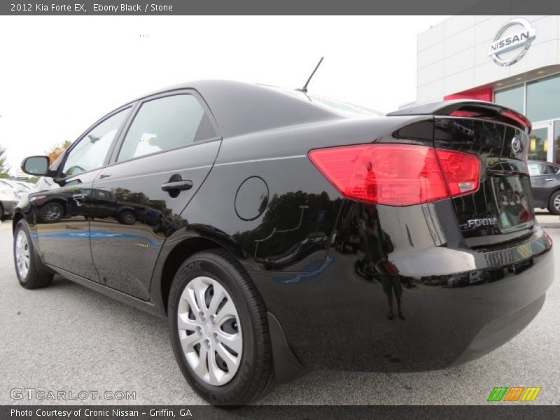 Ebony Black / Stone 2012 Kia Forte EX