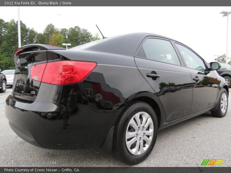 Ebony Black / Stone 2012 Kia Forte EX