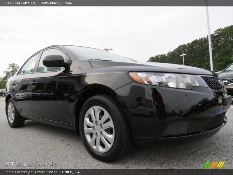 Ebony Black / Stone 2012 Kia Forte EX