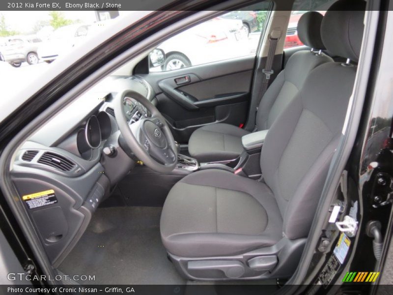 Ebony Black / Stone 2012 Kia Forte EX