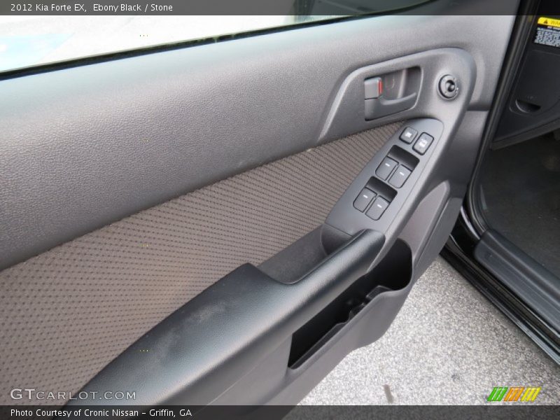 Ebony Black / Stone 2012 Kia Forte EX