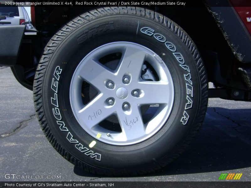 Red Rock Crystal Pearl / Dark Slate Gray/Medium Slate Gray 2009 Jeep Wrangler Unlimited X 4x4
