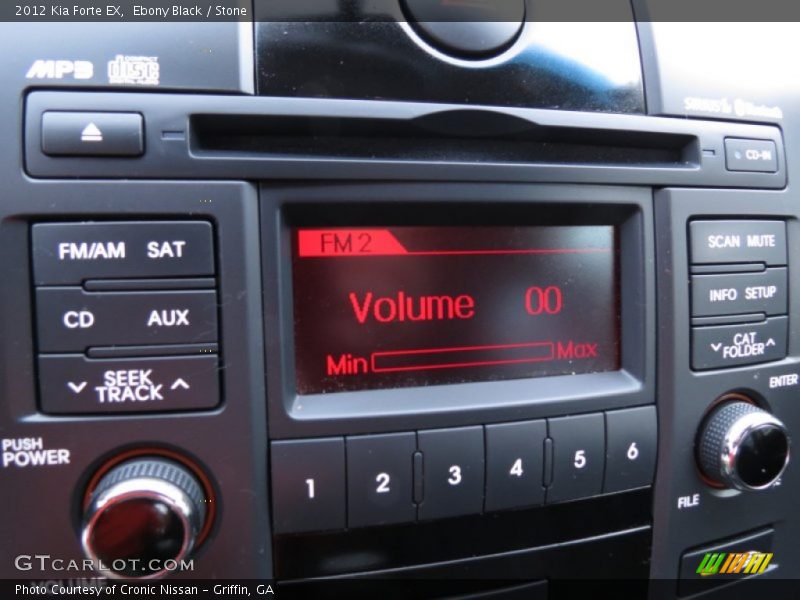 Ebony Black / Stone 2012 Kia Forte EX