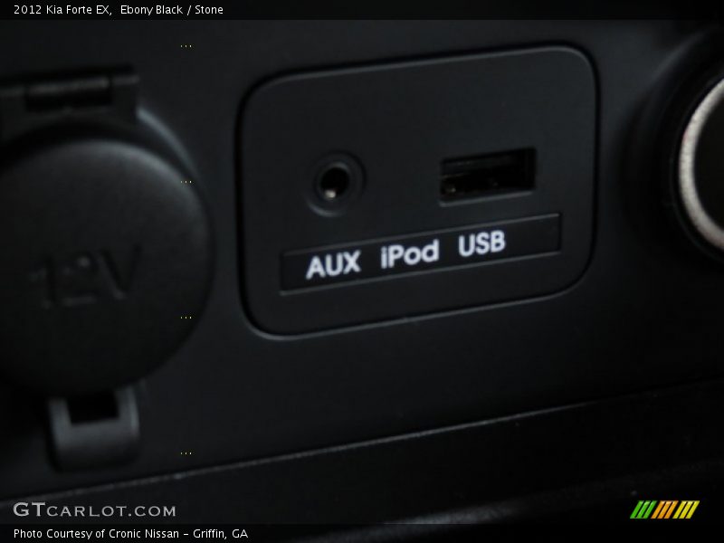 Ebony Black / Stone 2012 Kia Forte EX