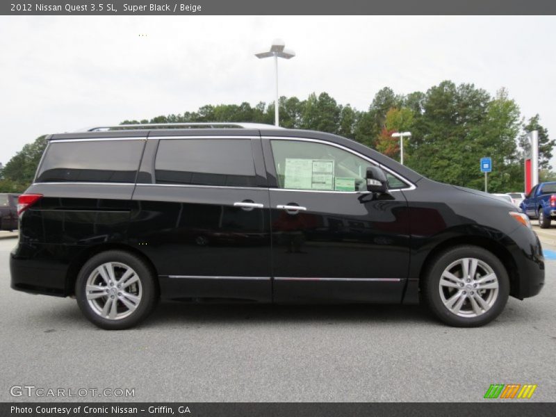 Super Black / Beige 2012 Nissan Quest 3.5 SL
