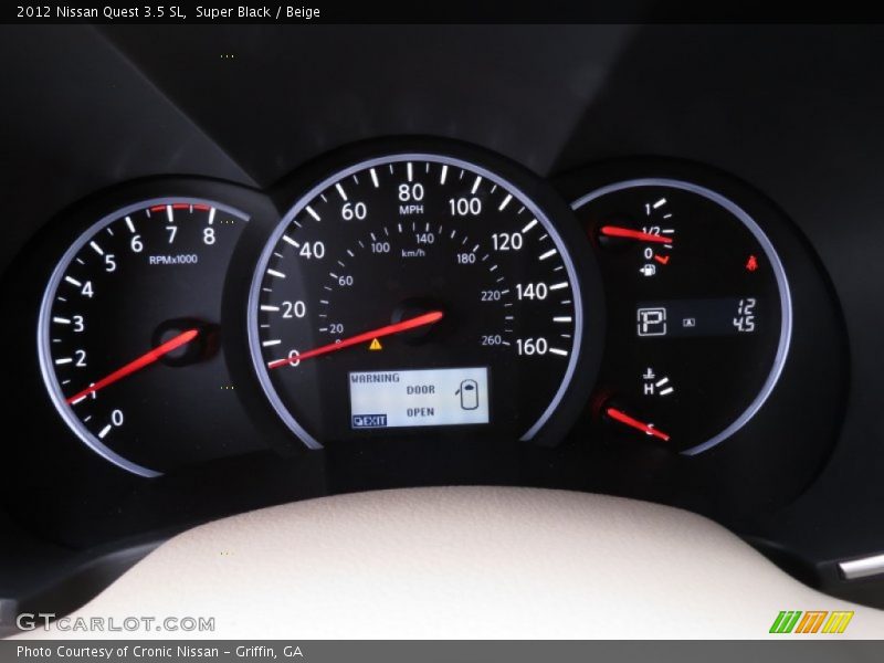  2012 Quest 3.5 SL 3.5 SL Gauges