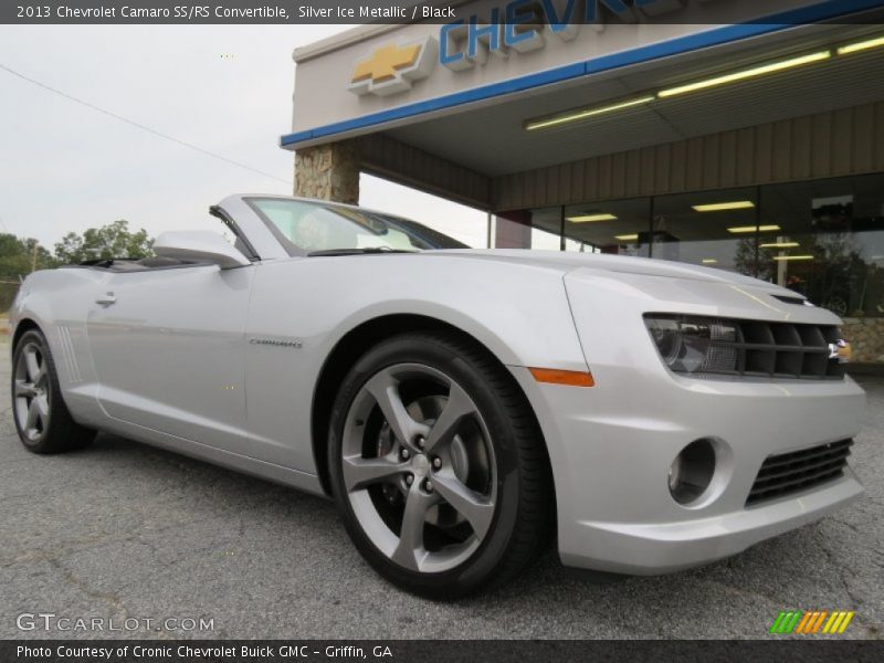 Silver Ice Metallic / Black 2013 Chevrolet Camaro SS/RS Convertible