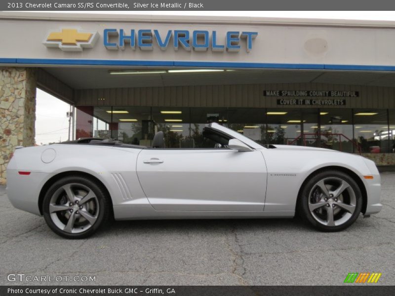 Silver Ice Metallic / Black 2013 Chevrolet Camaro SS/RS Convertible