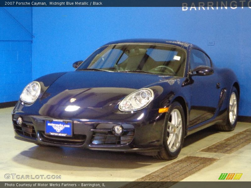 Midnight Blue Metallic / Black 2007 Porsche Cayman