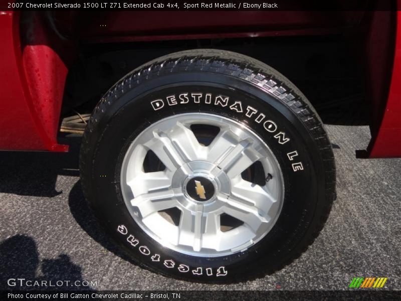 Sport Red Metallic / Ebony Black 2007 Chevrolet Silverado 1500 LT Z71 Extended Cab 4x4