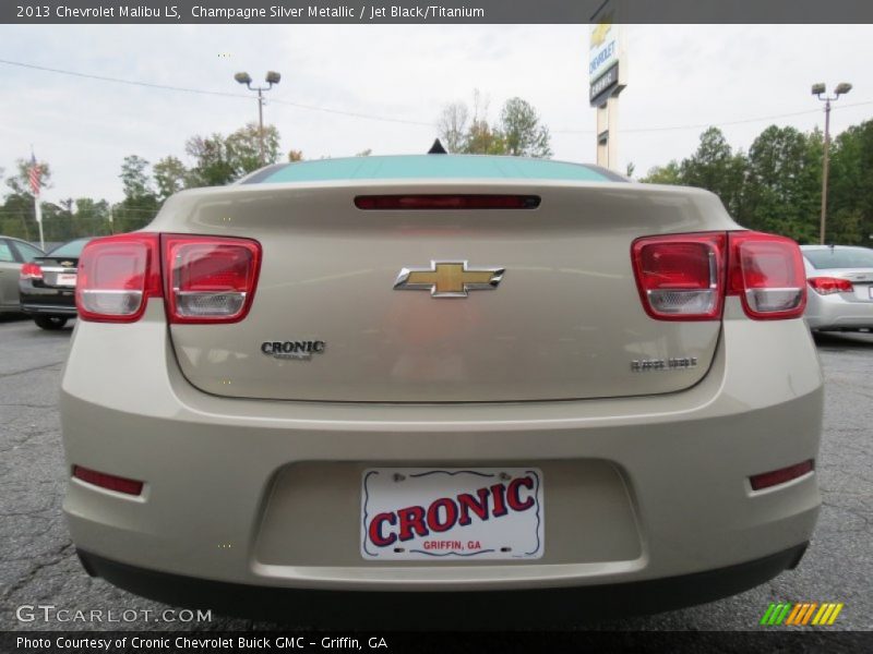 Champagne Silver Metallic / Jet Black/Titanium 2013 Chevrolet Malibu LS