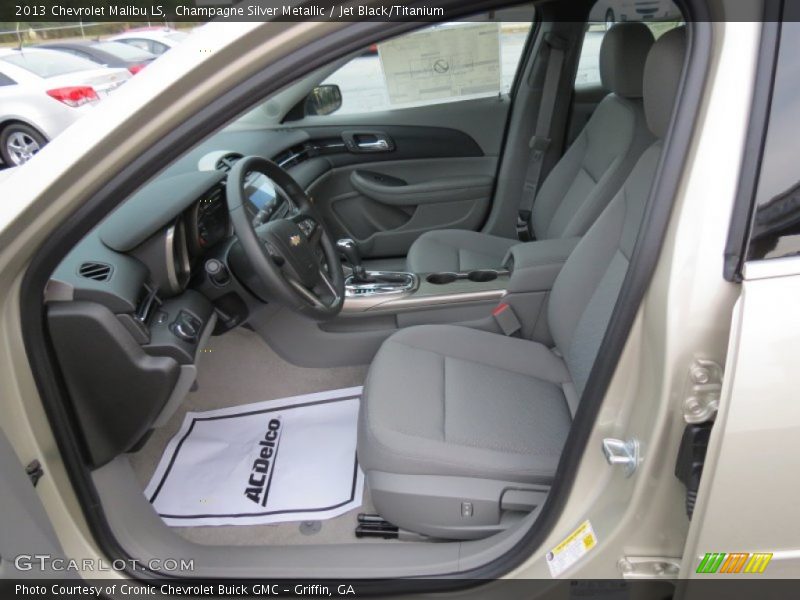 Champagne Silver Metallic / Jet Black/Titanium 2013 Chevrolet Malibu LS