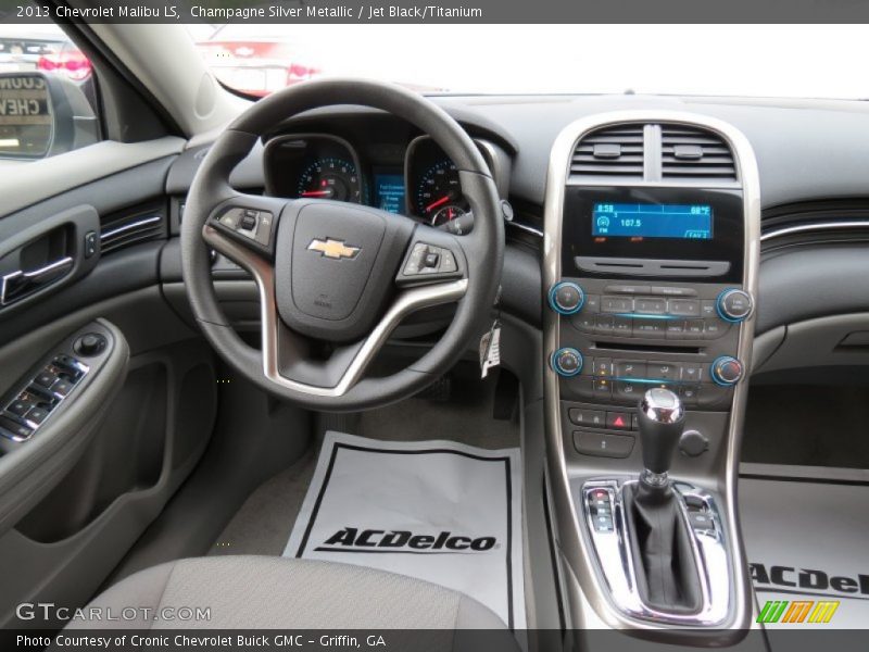 Champagne Silver Metallic / Jet Black/Titanium 2013 Chevrolet Malibu LS