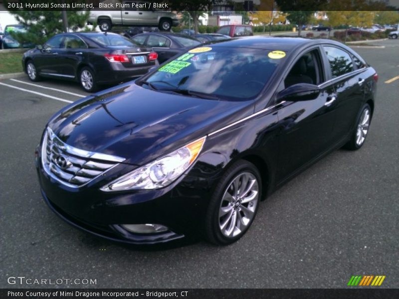 Black Plum Pearl / Black 2011 Hyundai Sonata Limited