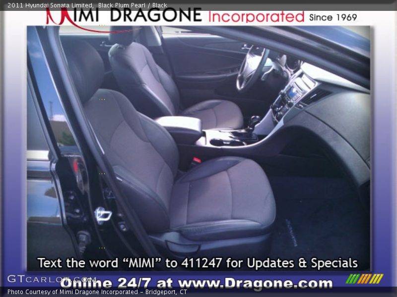Black Plum Pearl / Black 2011 Hyundai Sonata Limited