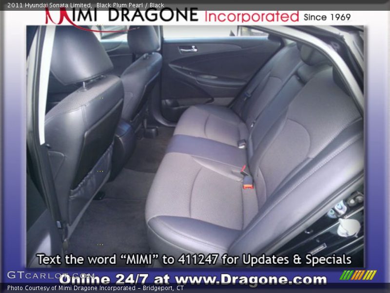 Black Plum Pearl / Black 2011 Hyundai Sonata Limited