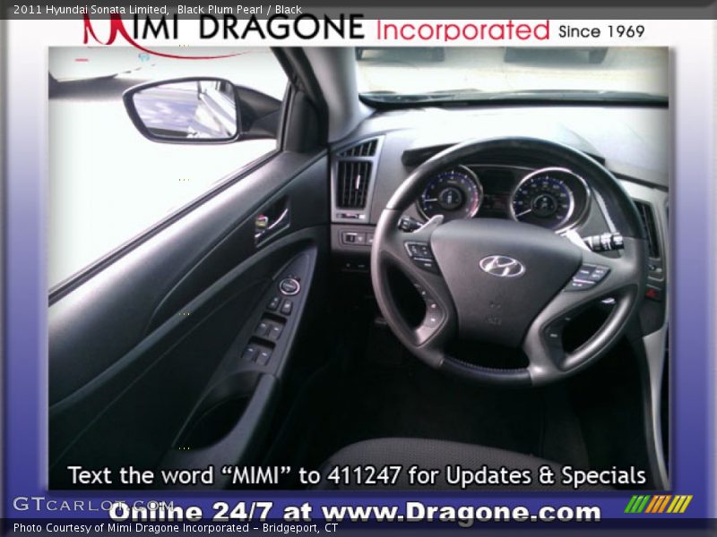 Black Plum Pearl / Black 2011 Hyundai Sonata Limited