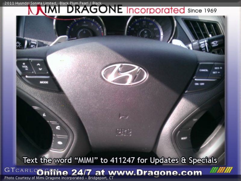 Black Plum Pearl / Black 2011 Hyundai Sonata Limited