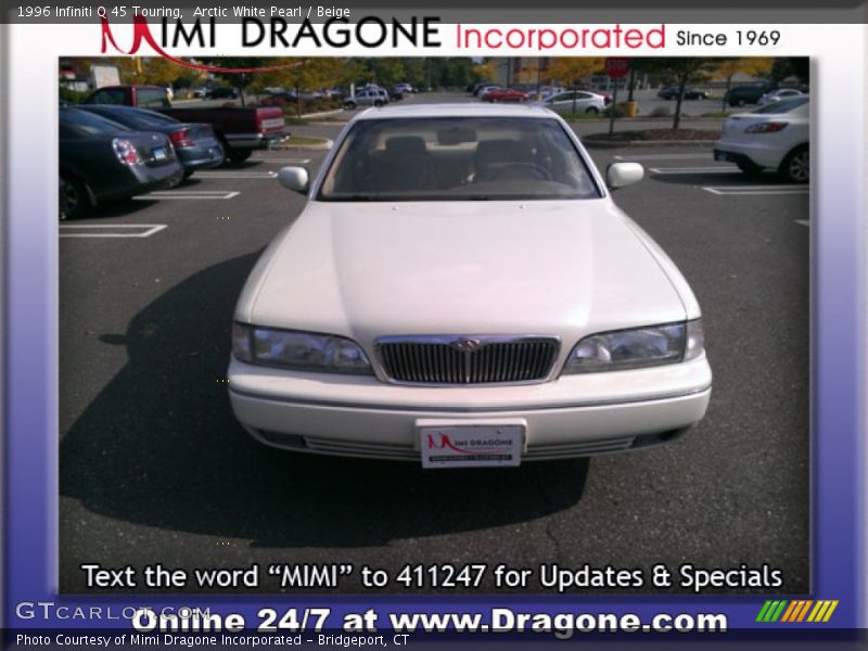 Arctic White Pearl / Beige 1996 Infiniti Q 45 Touring