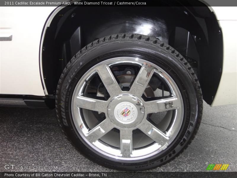 White Diamond Tricoat / Cashmere/Cocoa 2011 Cadillac Escalade Premium AWD