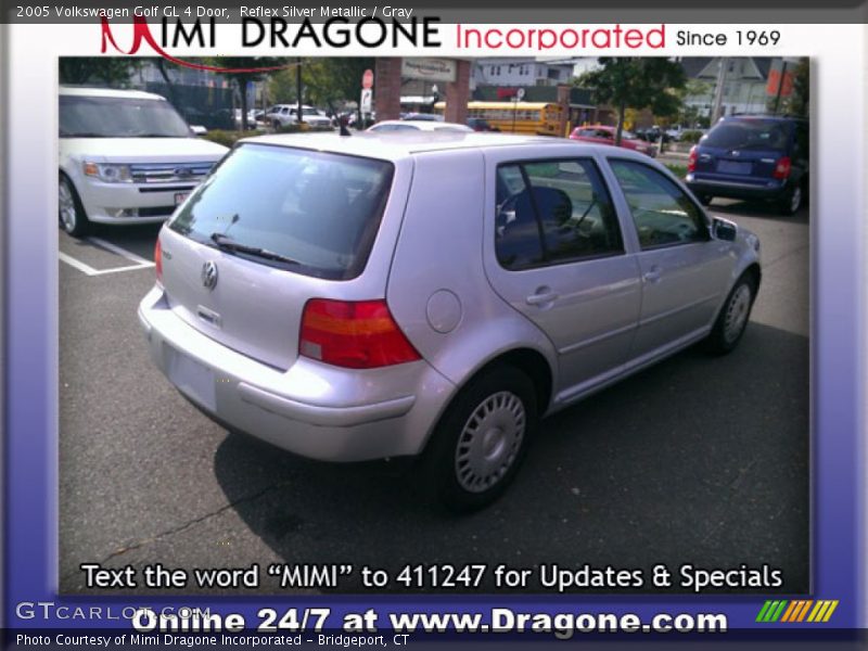 Reflex Silver Metallic / Gray 2005 Volkswagen Golf GL 4 Door