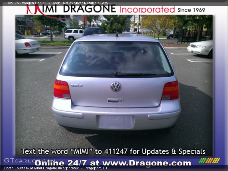 Reflex Silver Metallic / Gray 2005 Volkswagen Golf GL 4 Door