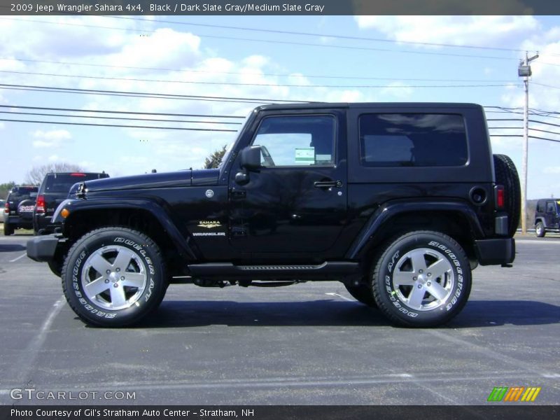 Black / Dark Slate Gray/Medium Slate Gray 2009 Jeep Wrangler Sahara 4x4