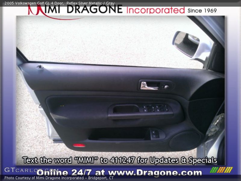 Reflex Silver Metallic / Gray 2005 Volkswagen Golf GL 4 Door