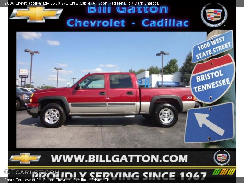Sport Red Metallic / Dark Charcoal 2006 Chevrolet Silverado 1500 Z71 Crew Cab 4x4