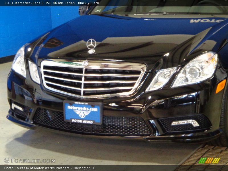 Black / Black 2011 Mercedes-Benz E 350 4Matic Sedan