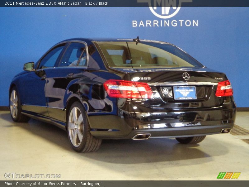 Black / Black 2011 Mercedes-Benz E 350 4Matic Sedan