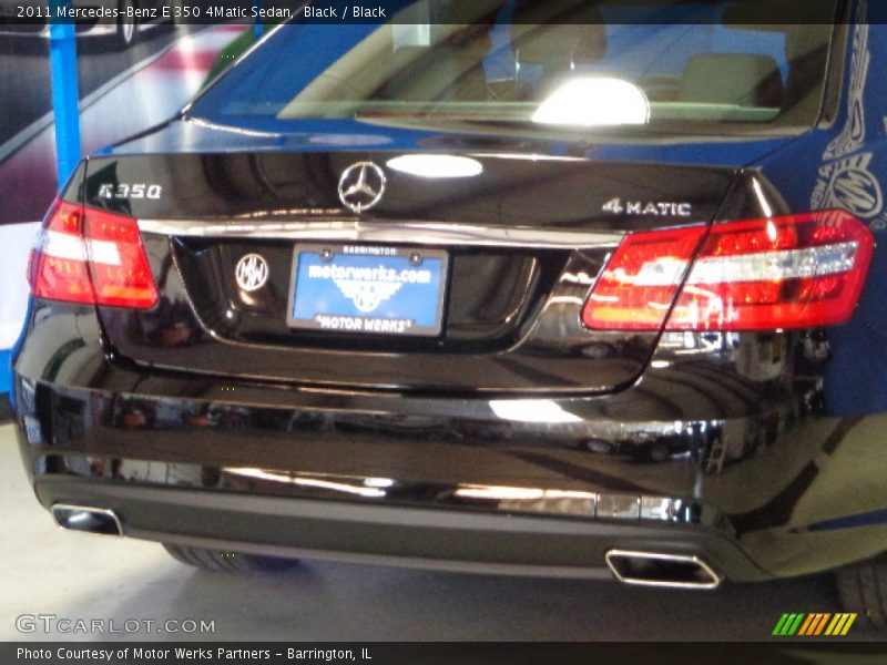 Black / Black 2011 Mercedes-Benz E 350 4Matic Sedan