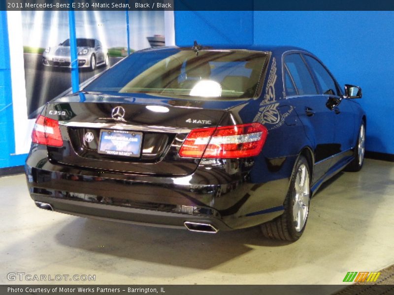 Black / Black 2011 Mercedes-Benz E 350 4Matic Sedan