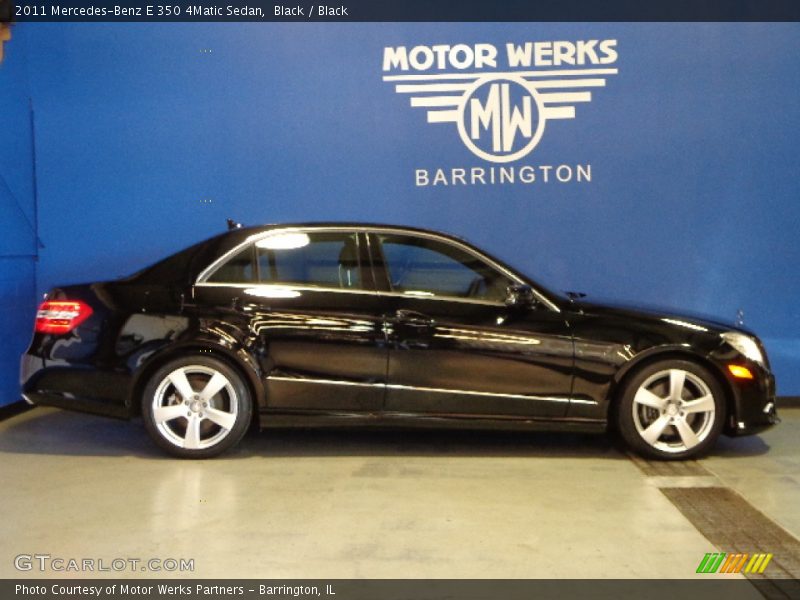 Black / Black 2011 Mercedes-Benz E 350 4Matic Sedan
