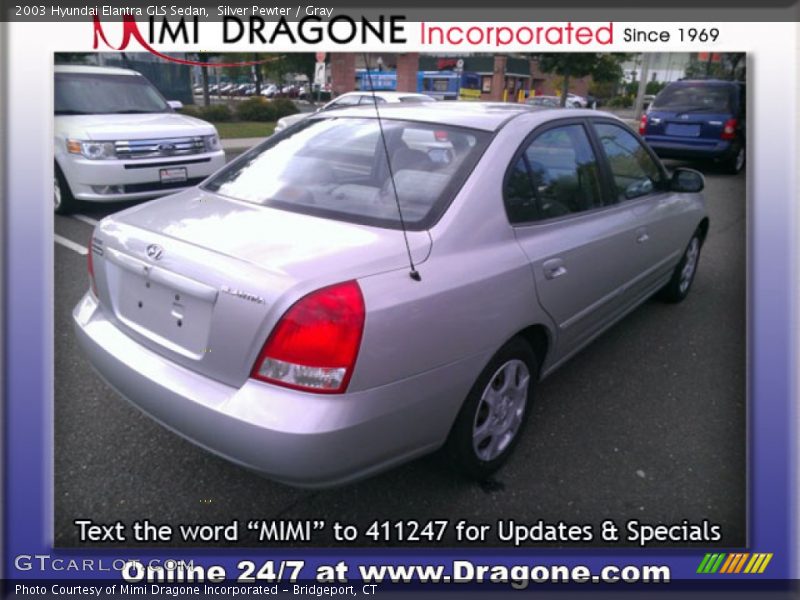 Silver Pewter / Gray 2003 Hyundai Elantra GLS Sedan