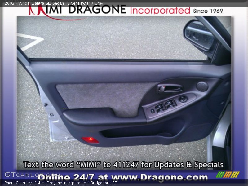 Silver Pewter / Gray 2003 Hyundai Elantra GLS Sedan
