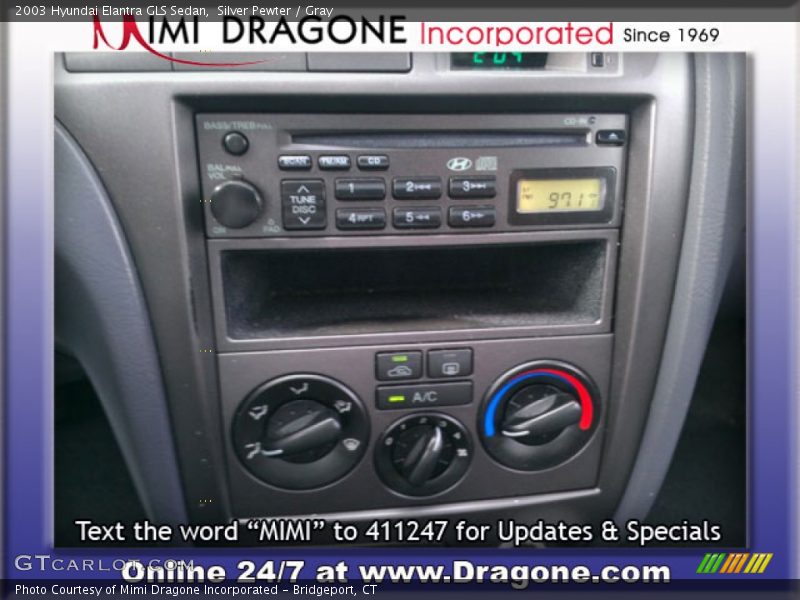 Silver Pewter / Gray 2003 Hyundai Elantra GLS Sedan