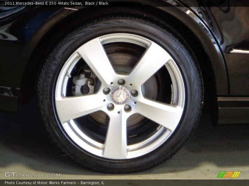 Black / Black 2011 Mercedes-Benz E 350 4Matic Sedan
