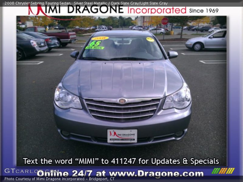 Silver Steel Metallic / Dark Slate Gray/Light Slate Gray 2008 Chrysler Sebring Touring Sedan