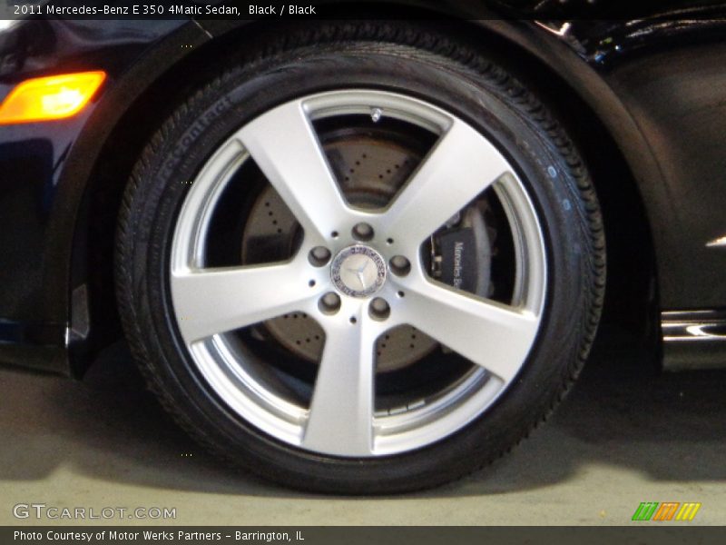 Black / Black 2011 Mercedes-Benz E 350 4Matic Sedan