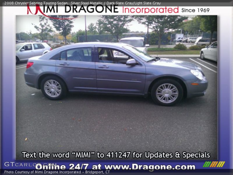 Silver Steel Metallic / Dark Slate Gray/Light Slate Gray 2008 Chrysler Sebring Touring Sedan