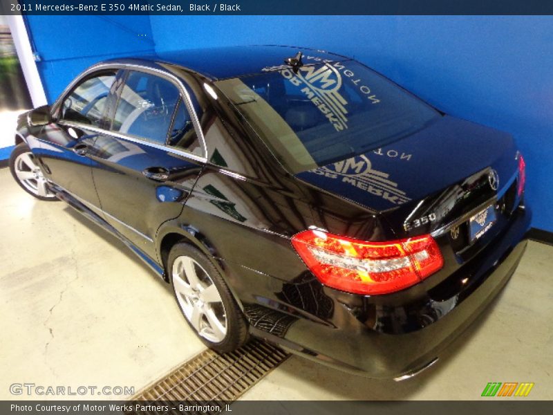 Black / Black 2011 Mercedes-Benz E 350 4Matic Sedan