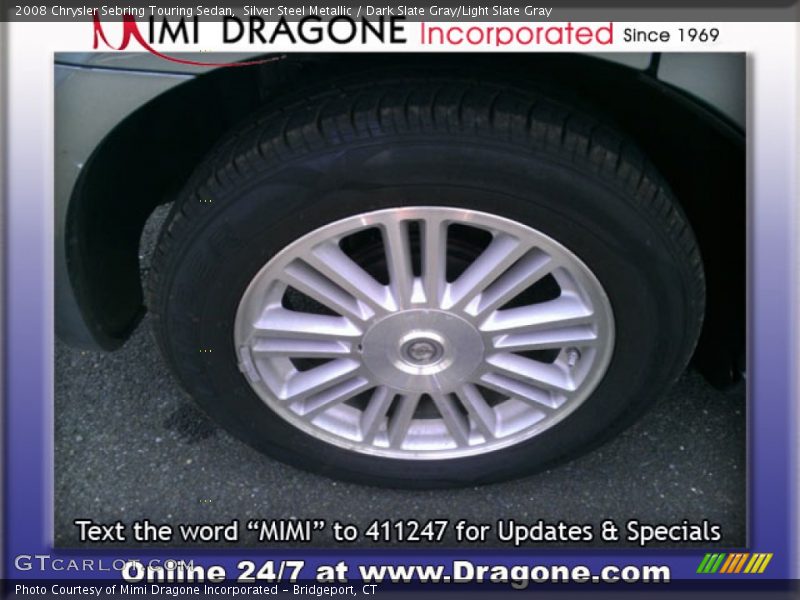 Silver Steel Metallic / Dark Slate Gray/Light Slate Gray 2008 Chrysler Sebring Touring Sedan