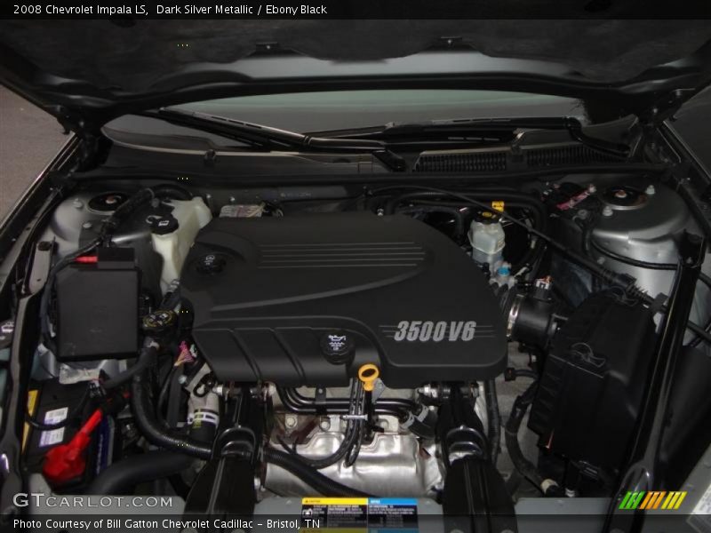 Dark Silver Metallic / Ebony Black 2008 Chevrolet Impala LS