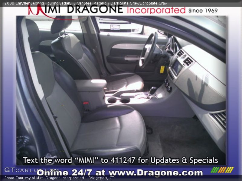 Silver Steel Metallic / Dark Slate Gray/Light Slate Gray 2008 Chrysler Sebring Touring Sedan