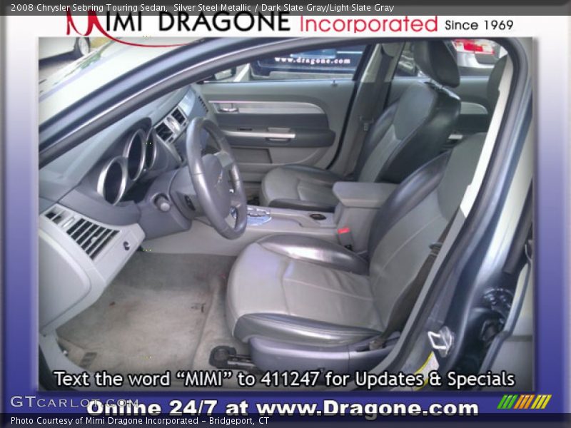 Silver Steel Metallic / Dark Slate Gray/Light Slate Gray 2008 Chrysler Sebring Touring Sedan