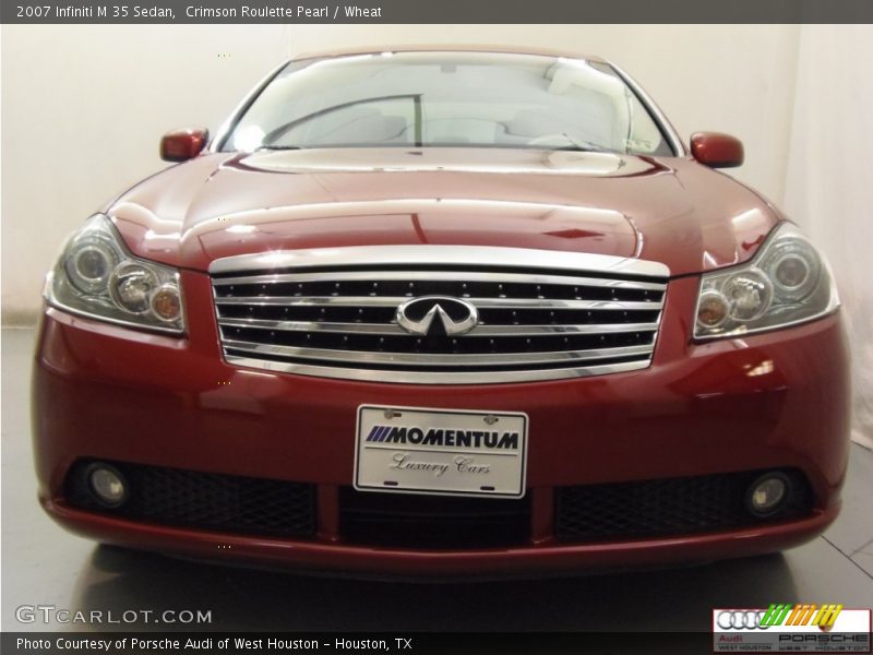 Crimson Roulette Pearl / Wheat 2007 Infiniti M 35 Sedan