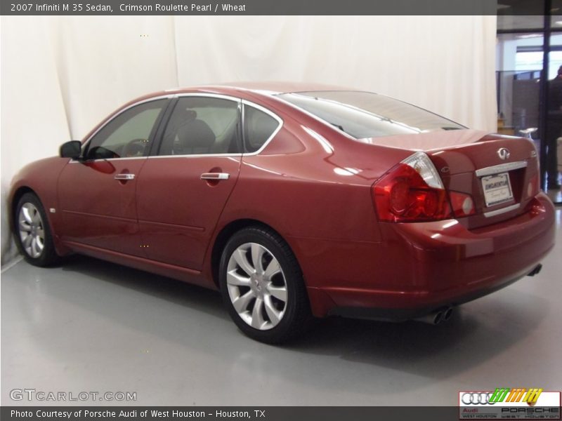 Crimson Roulette Pearl / Wheat 2007 Infiniti M 35 Sedan