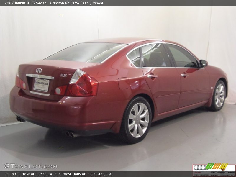 Crimson Roulette Pearl / Wheat 2007 Infiniti M 35 Sedan